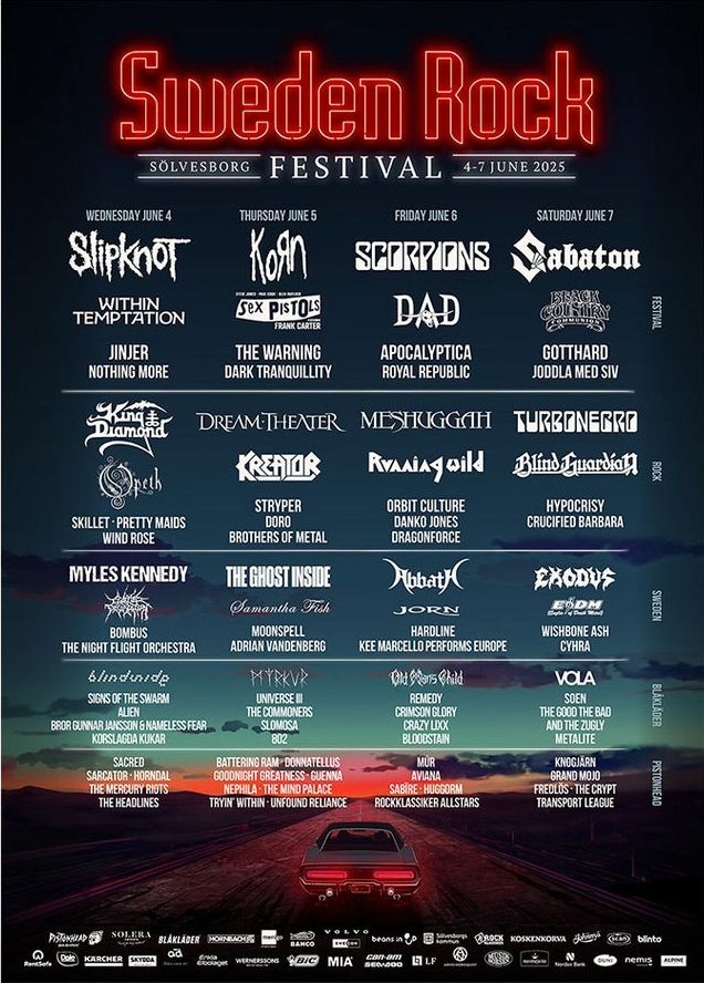 Sweden Rock Festival Affisch 2025